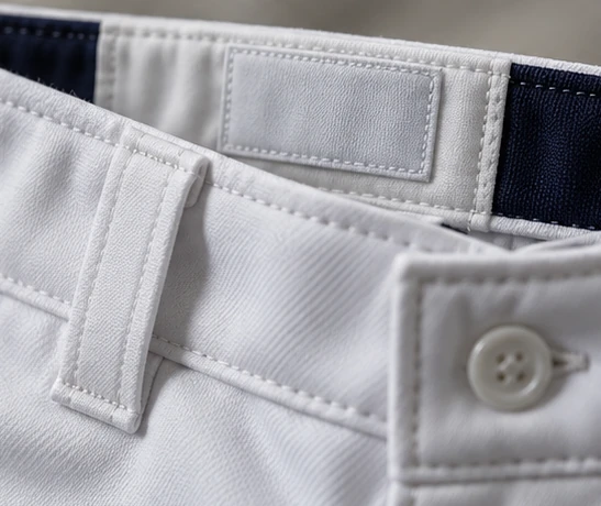 labels & finishing baseball garment detail