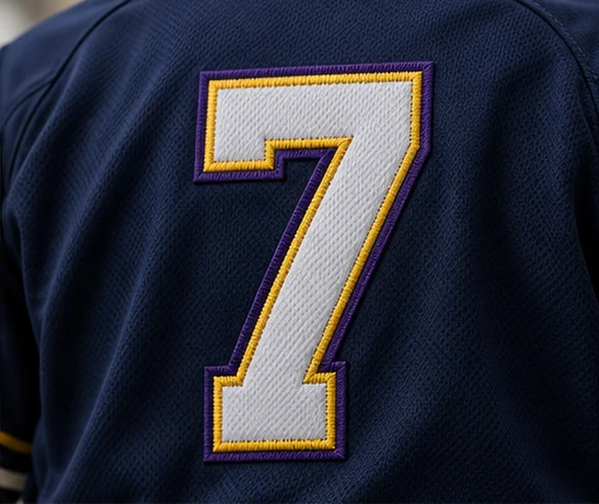 player identification baseball garment detail