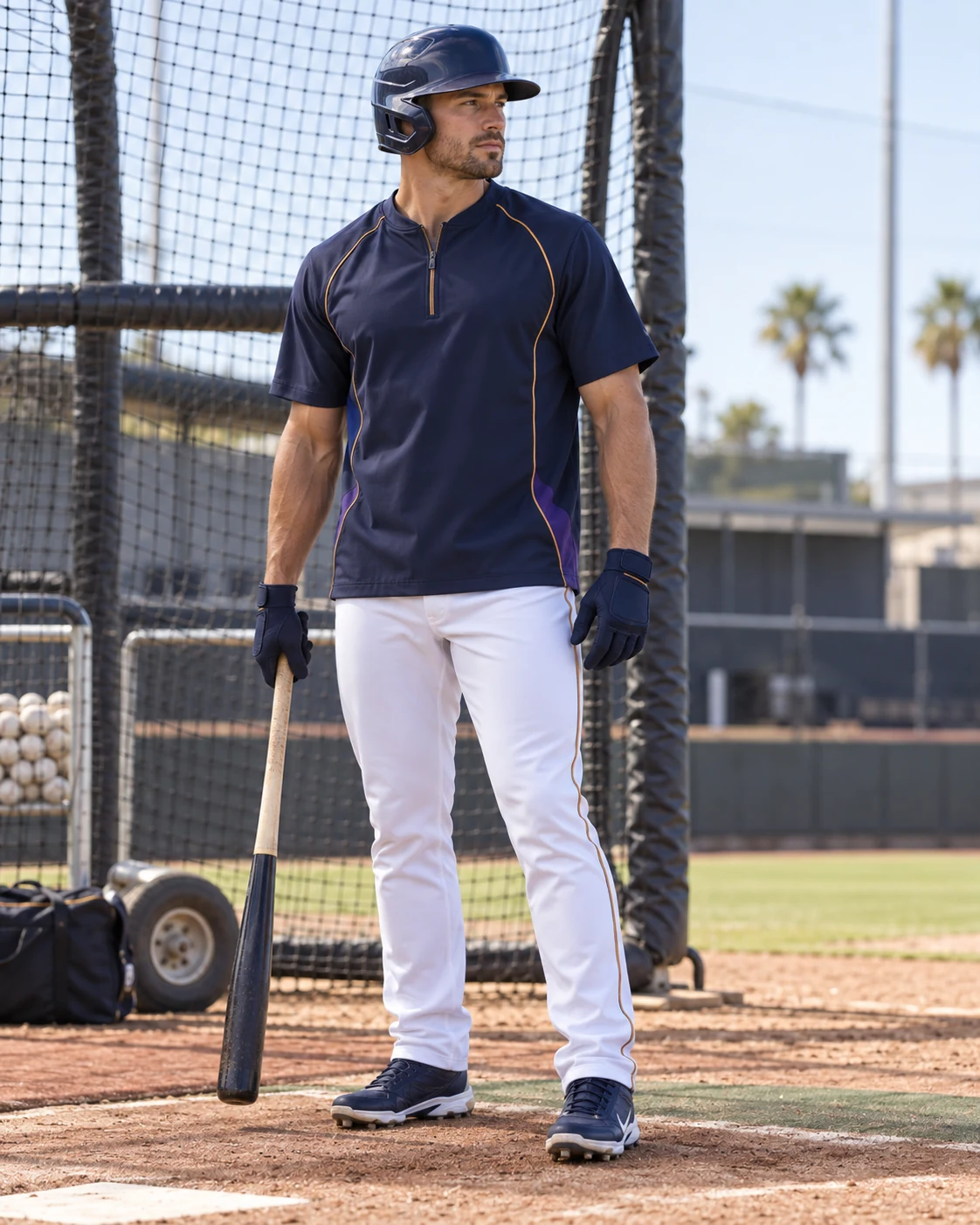 practice tops editorial baseball teamwear on an athlete