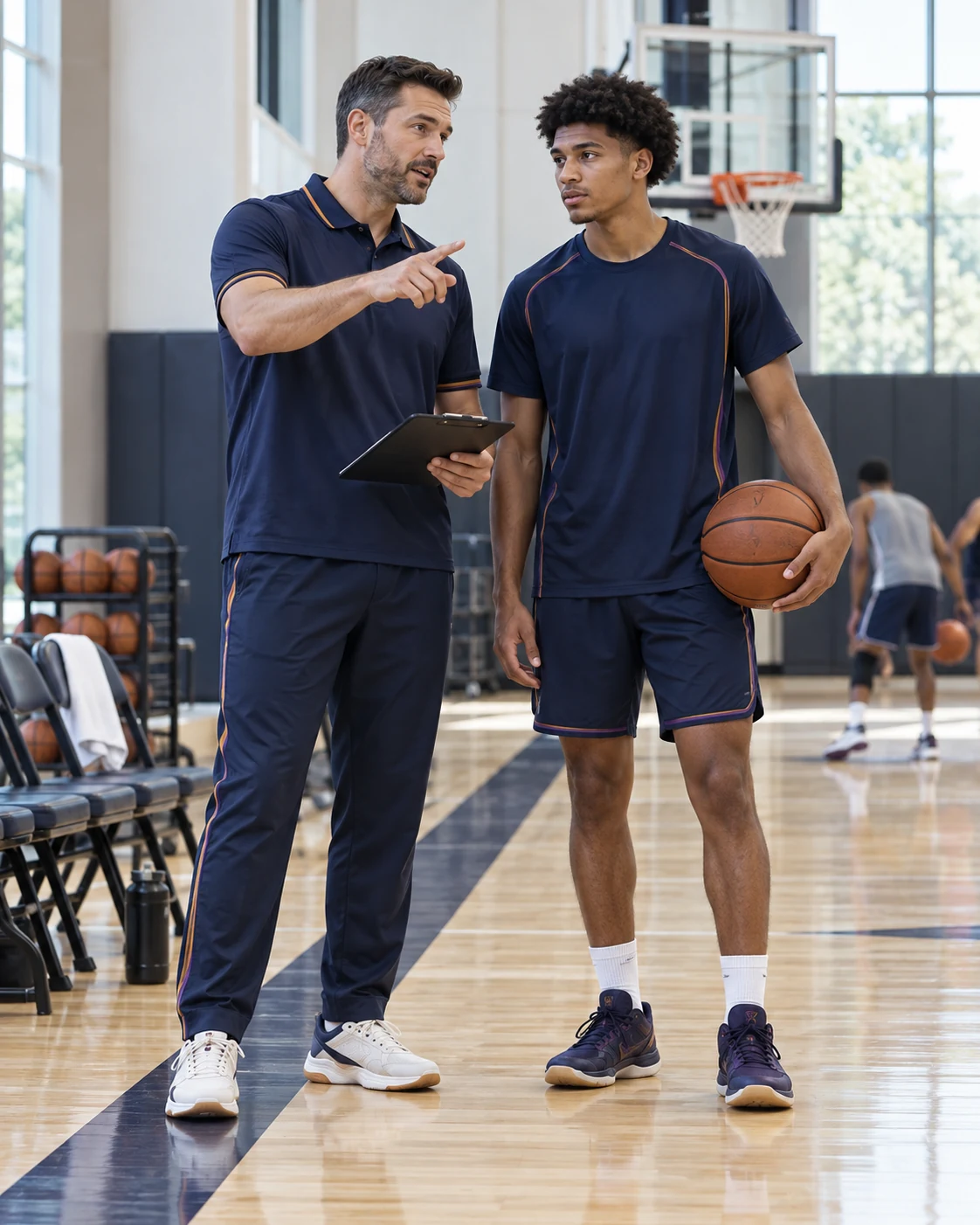 coaches & academy editorial basketball teamwear on an athlete