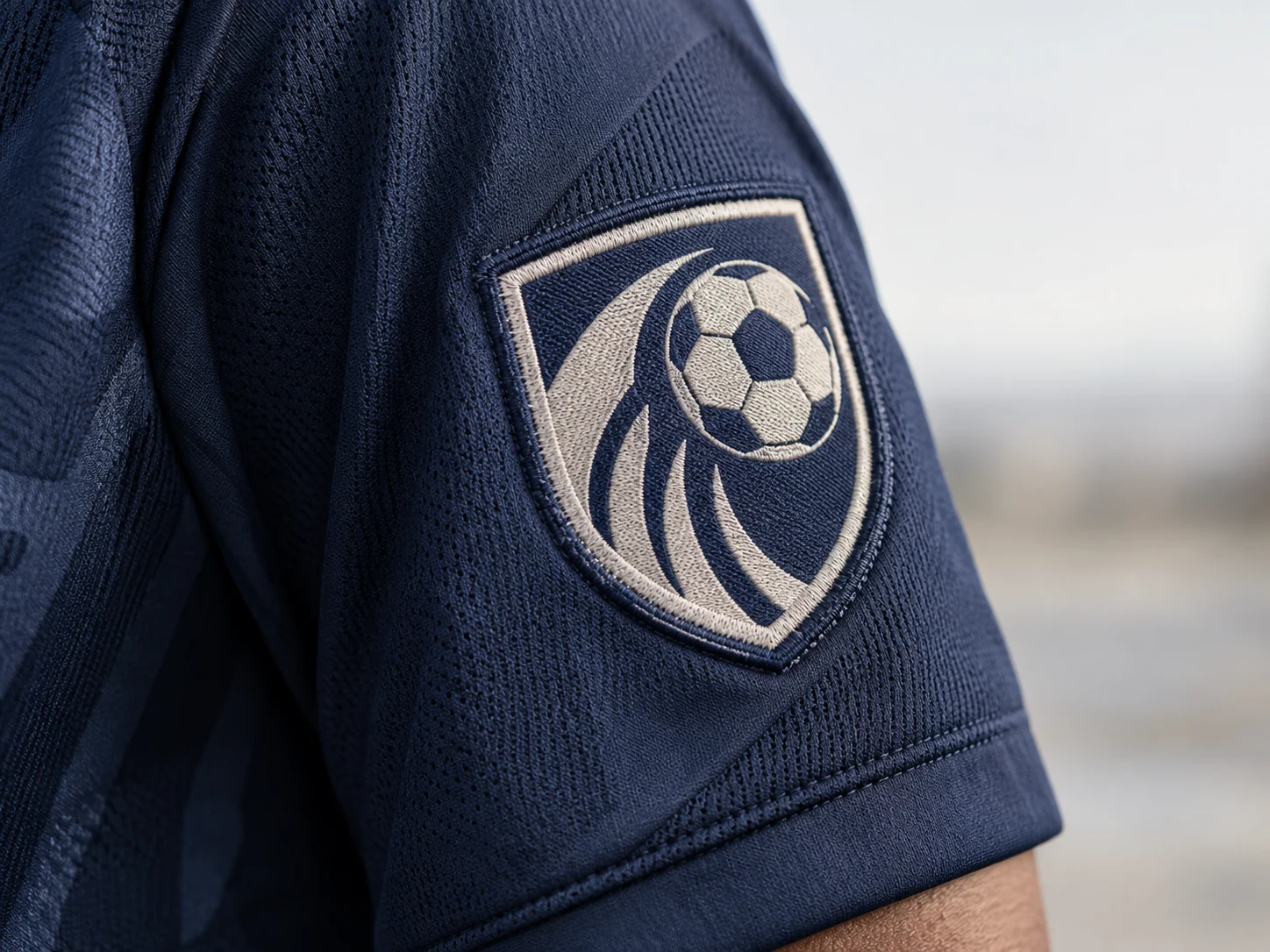 labels & finishing soccer garment detail
