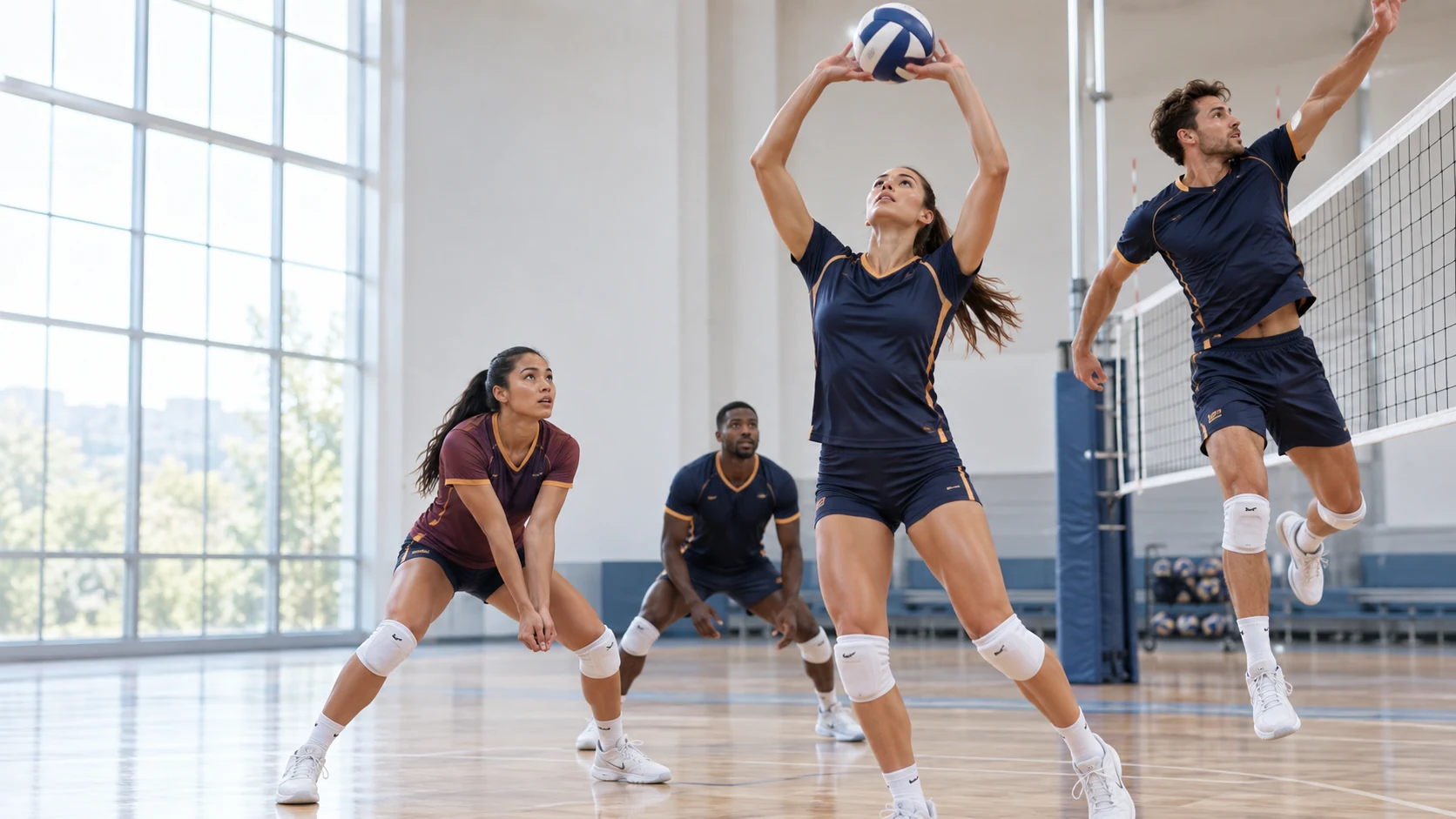 Volleyball teamwear editorial concept